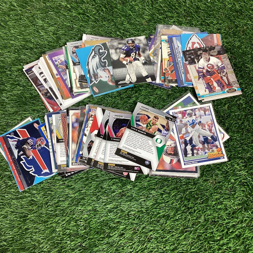 Lot Baseball Basketball Football Hockey Cards 90+
